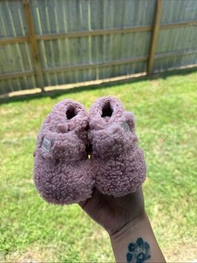 UGG Pink Sherpa Infant Slippers